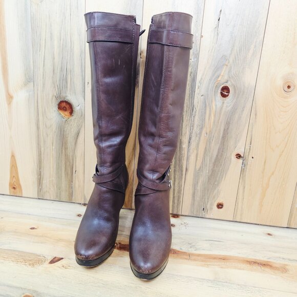 Cole Haan “Nike Air” Cara Tall Boot Chestnut Brown Size 7.5 - Picture 5 of 7